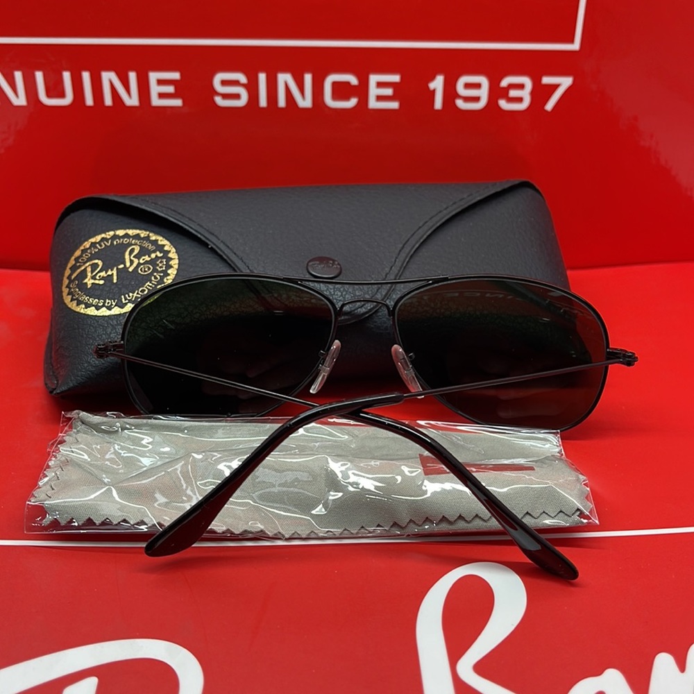 BNIB Rayban Cockpit 3362 Unisex Black with G-15 (green) Lenses - Picture 4 of 8